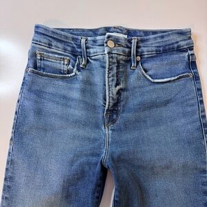 Good American Good Legs Straight Jeans Trouser hems 6 28